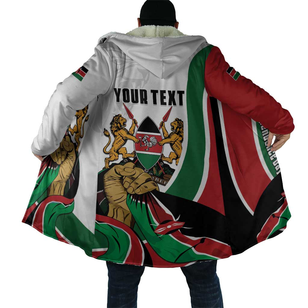 Personalized Kenya Jamhuri Day Cloak Lion With Coat Of Arms
