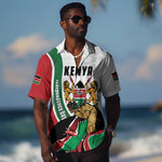 Personalized Kenya Independence Day Hawaiian Shirt Lion With Coat Of Arms - African Pride