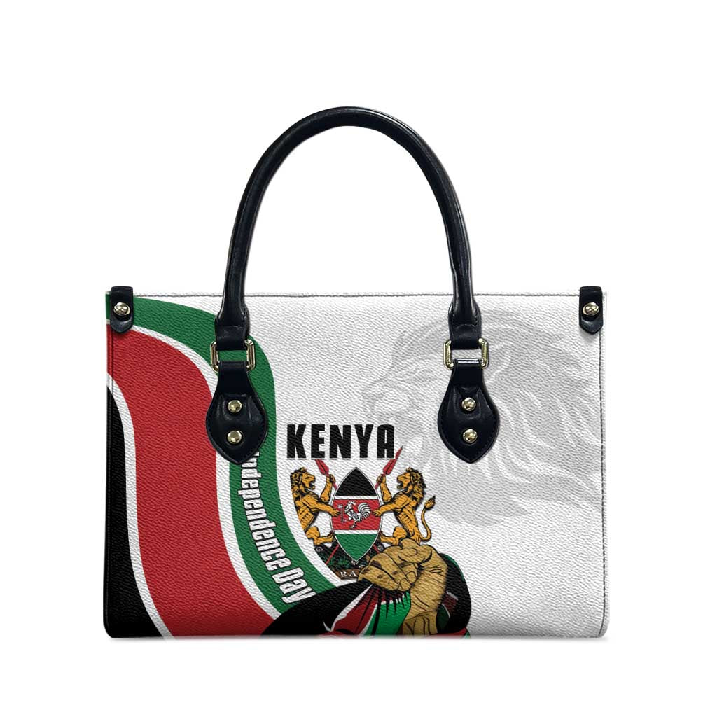 Kenya Jamhuri Day Leather Bag Lion With Coat Of Arms