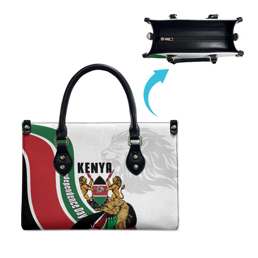 Kenya Jamhuri Day Leather Bag Lion With Coat Of Arms