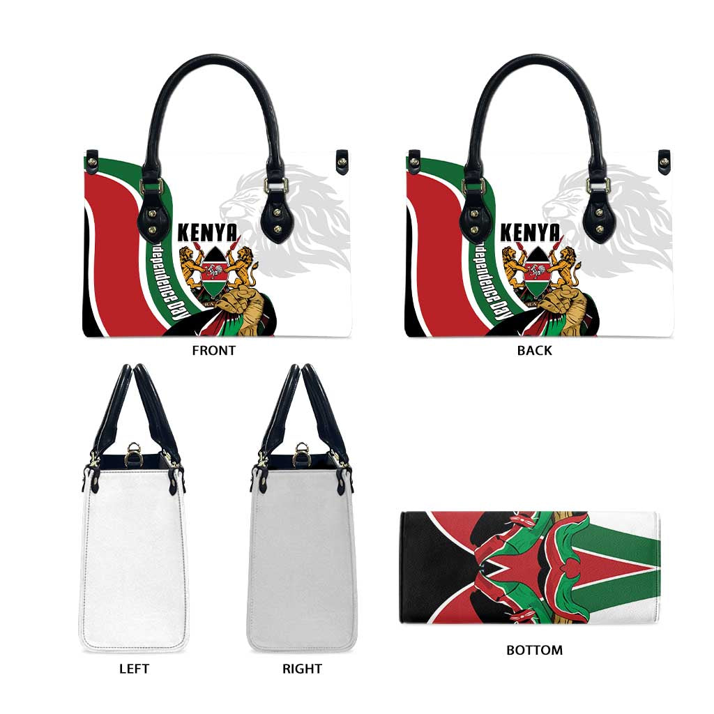 Kenya Jamhuri Day Leather Bag Lion With Coat Of Arms