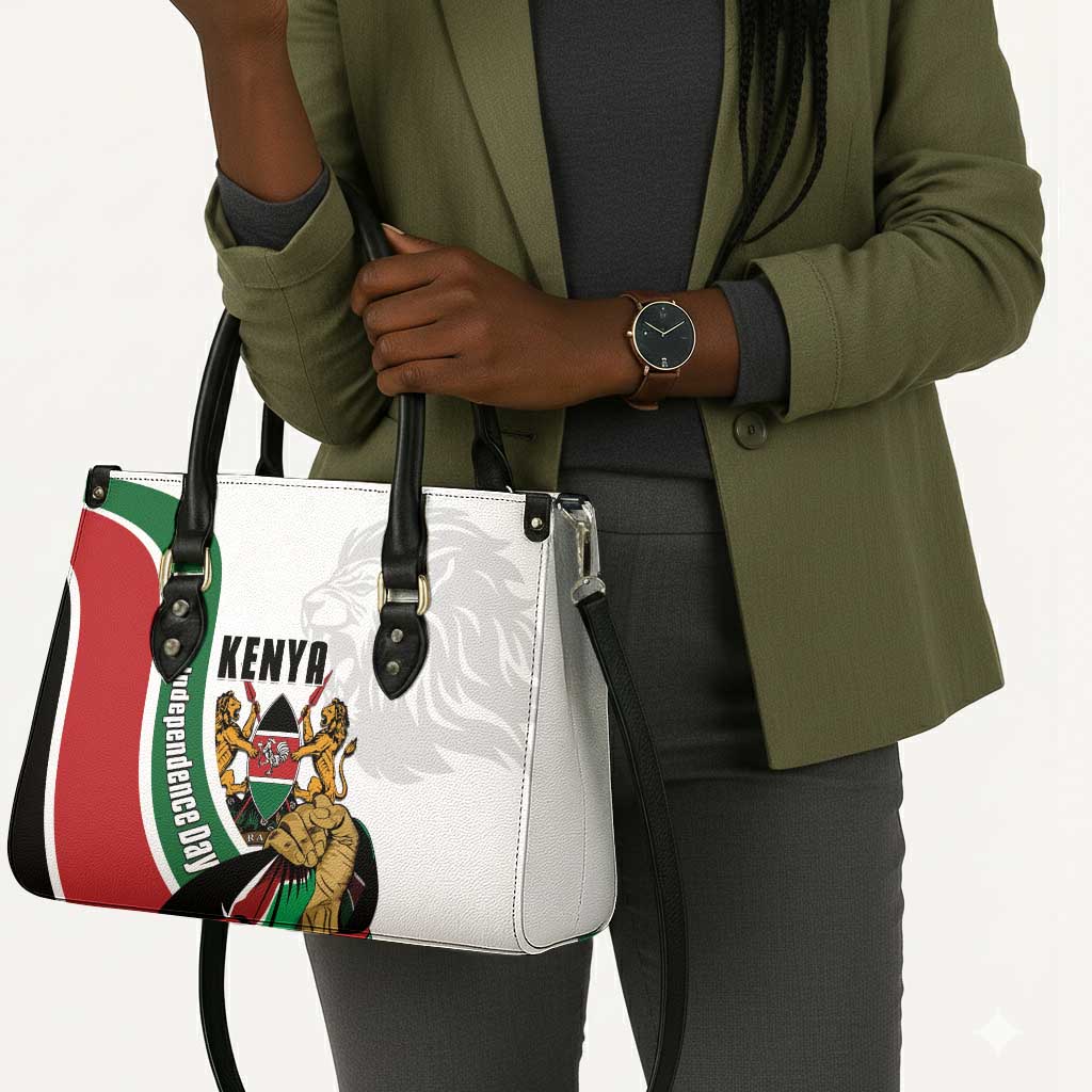 Kenya Jamhuri Day Leather Bag Lion With Coat Of Arms