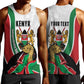 Personalized Kenya Independence Day Men Tank Top Lion With Coat Of Arms - African Pride