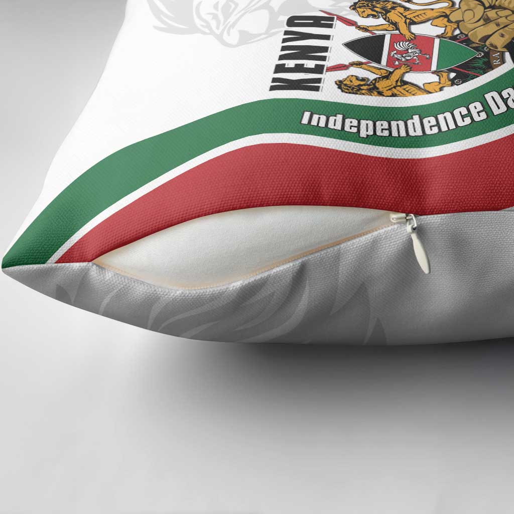 Kenya Jamhuri Day Pillow Cover Lion With Coat Of Arms