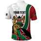 Personalized Kenya Independence Day Polo Shirt Lion With Coat Of Arms - African Pride