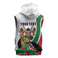 Personalized Kenya Independence Day Sleeveless Zip Hoodie Lion With Coat Of Arms - African Pride