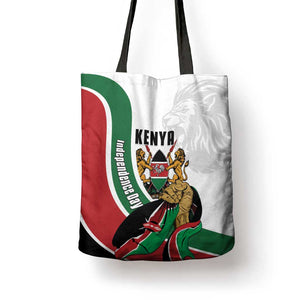 Kenya Jamhuri Day Tote Bag Lion With Coat Of Arms