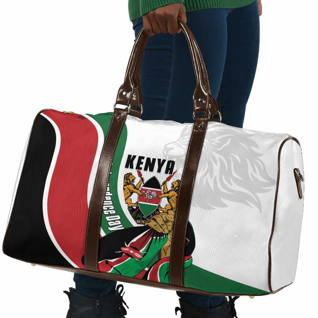 Kenya Jamhuri Day Travel Bag Lion With Coat Of Arms