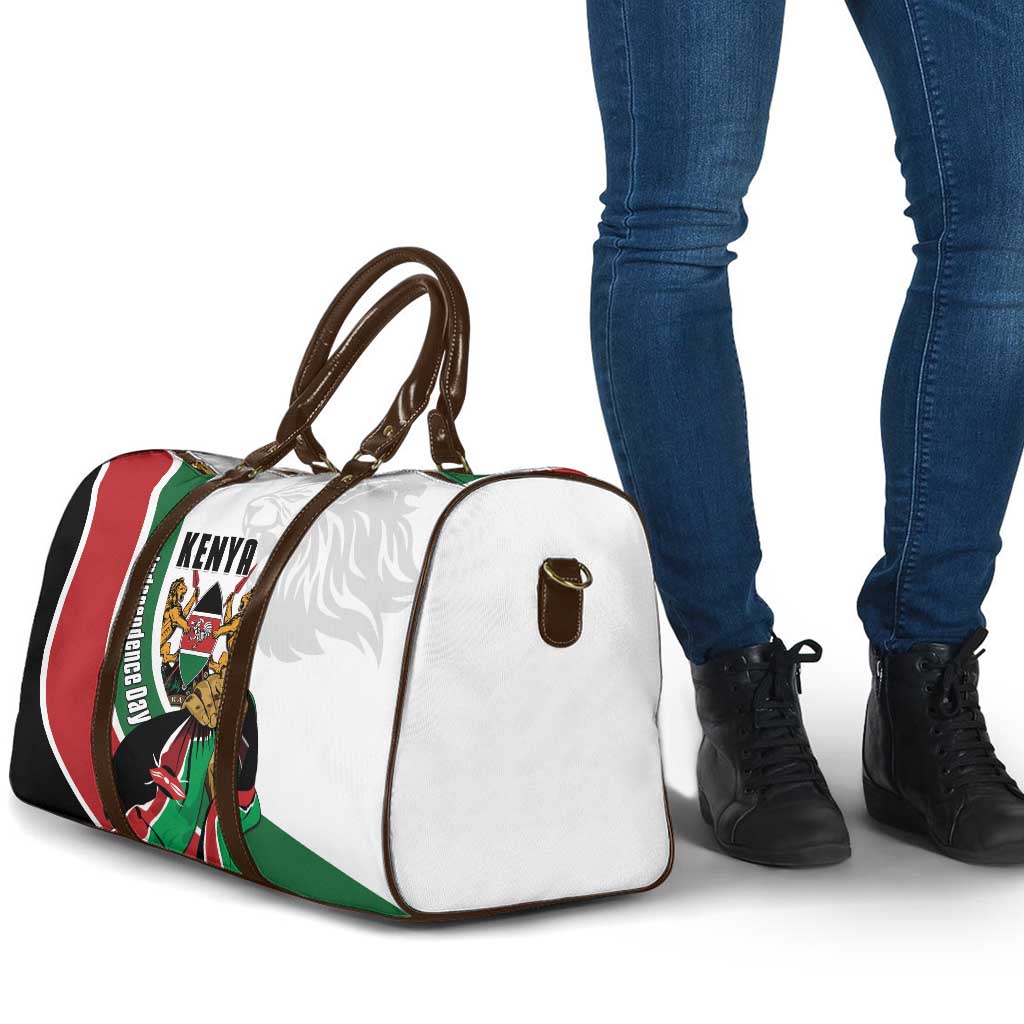 Kenya Jamhuri Day Travel Bag Lion With Coat Of Arms