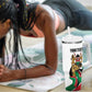 Personalized Kenya Independence Day Tumbler With Handle Lion With Coat Of Arms - African Pride