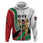 Personalized Kenya Independence Day Zip Hoodie Lion With Coat Of Arms - African Pride