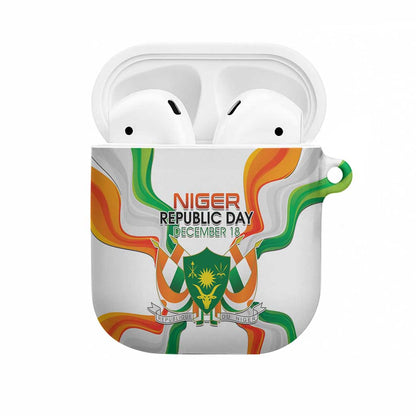 Niger Republic Day AirPods Case Coat Of Arms With Flag