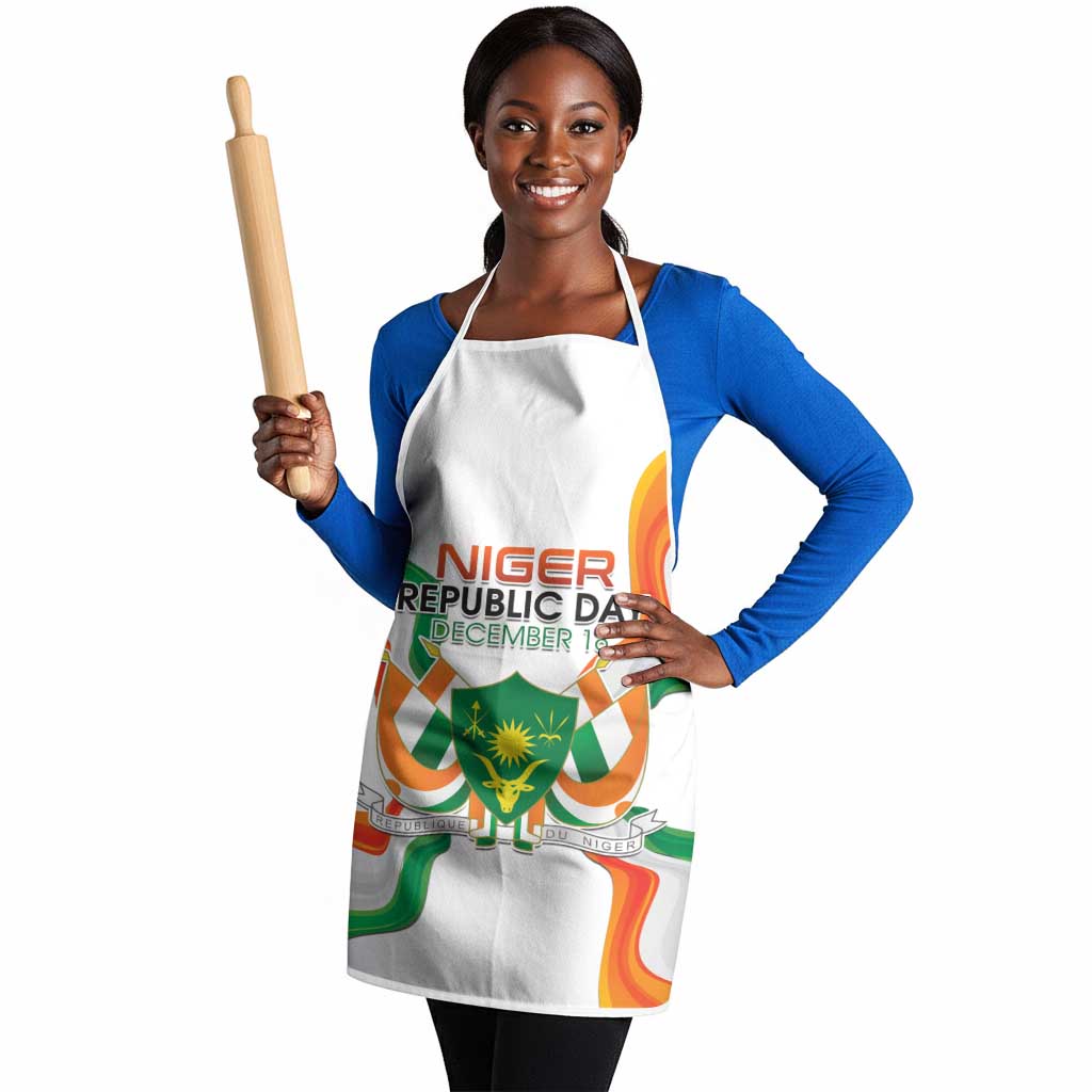 Niger Republic Day Apron Coat Of Arms With Flag