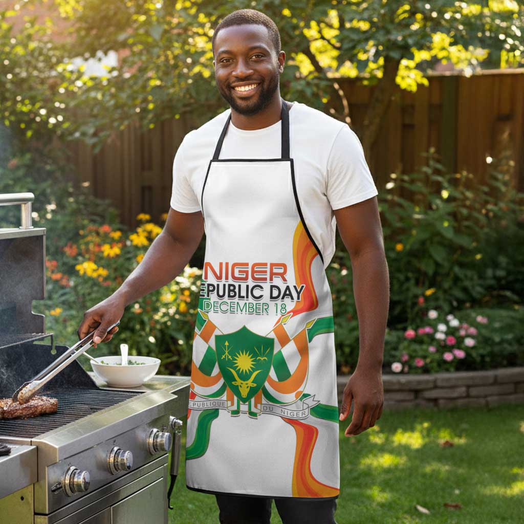 Niger Republic Day Apron Coat Of Arms With Flag