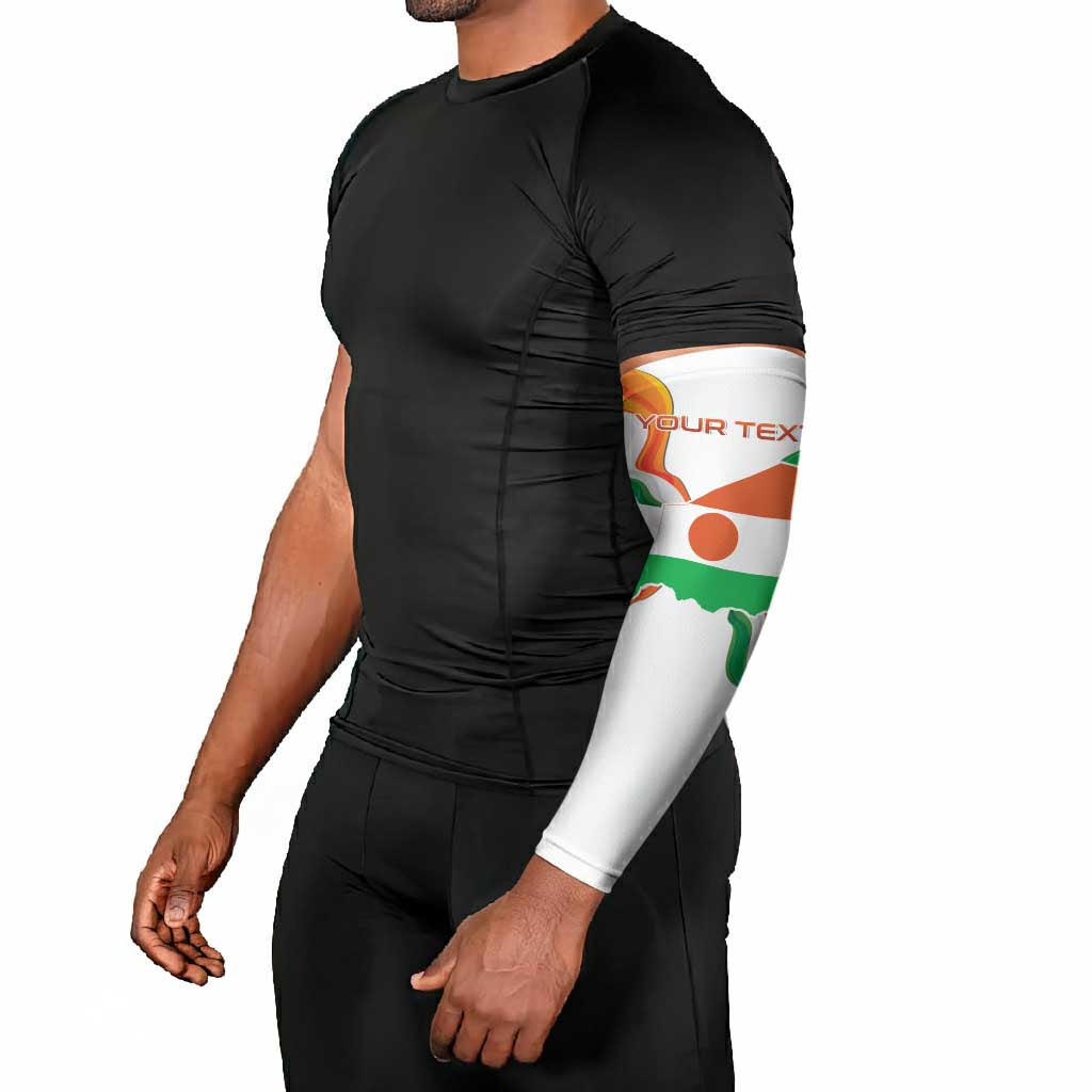 Personalized Niger Republic Day Arm Sleeves Coat Of Arms With Flag