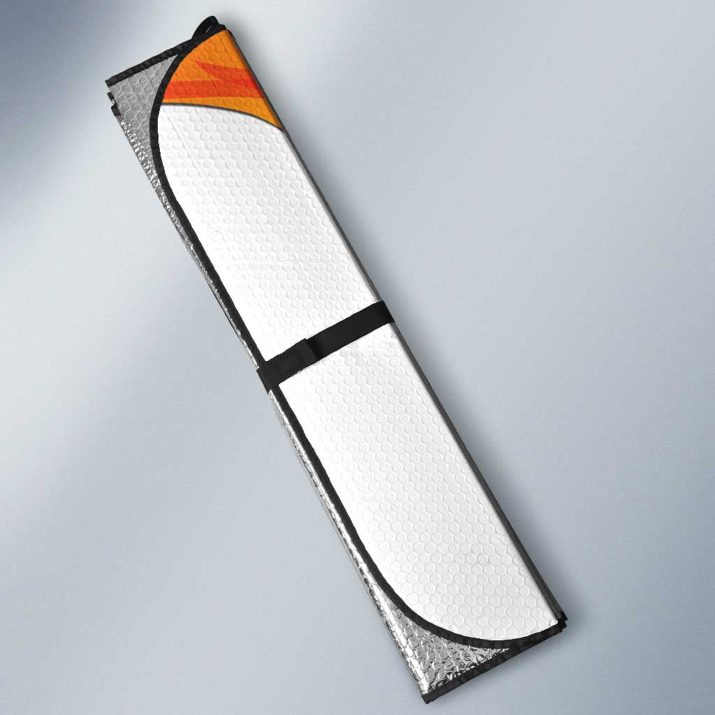 Niger Republic Day Auto Sun Shade Coat Of Arms With Flag
