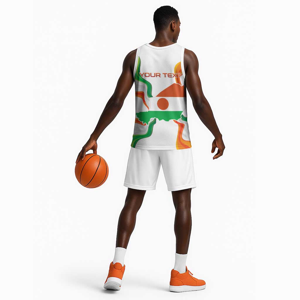 Personalized Jamhuriyar Nijar Republic Day Basketball Jersey Coat Of Arms With Flag LT15