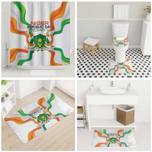 Niger Republic Day Bathroom Set Coat Of Arms With Flag