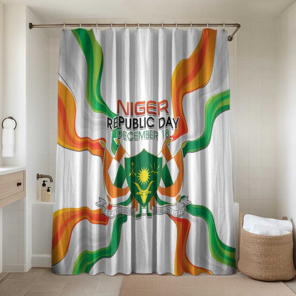 Niger Republic Day Bathroom Set Coat Of Arms With Flag