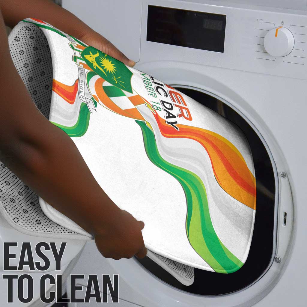 Niger Republic Day Bathroom Set Coat Of Arms With Flag