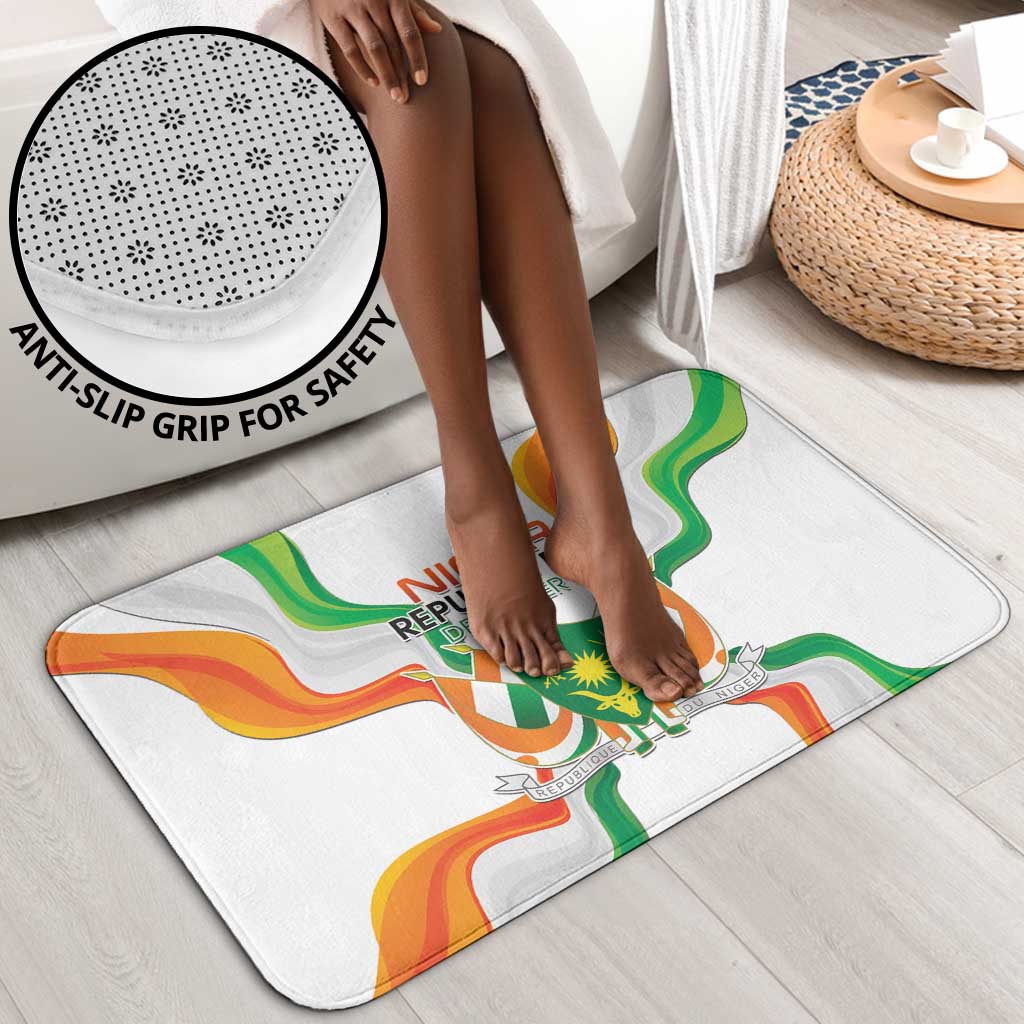 Niger Republic Day Bathroom Set Coat Of Arms With Flag