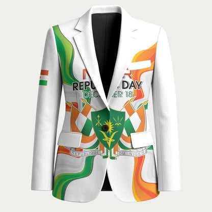 Personalized Niger Republic Day Blazer Coat Of Arms With Flag