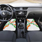 Personalized Jamhuriyar Nijar Republic Day Car Mats Coat Of Arms With Flag - African Pride