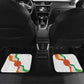 Personalized Jamhuriyar Nijar Republic Day Car Mats Coat Of Arms With Flag - African Pride