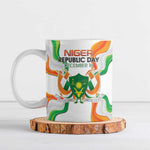 Personalized Niger Republic Day Ceramic Mug Coat Of Arms With Flag