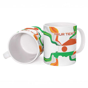 Personalized Niger Republic Day Ceramic Mug Coat Of Arms With Flag