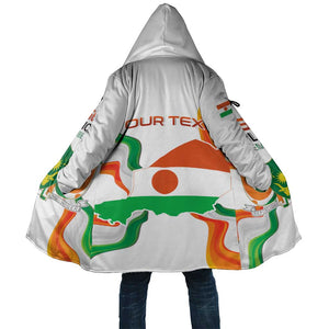 Personalized Niger Republic Day Cloak Coat Of Arms With Flag