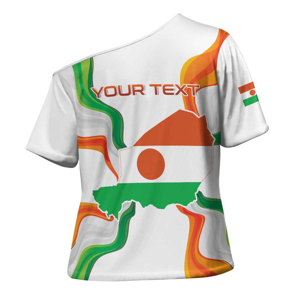 Personalized Niger Republic Day Cross Shoulder Shirt Coat Of Arms With Flag