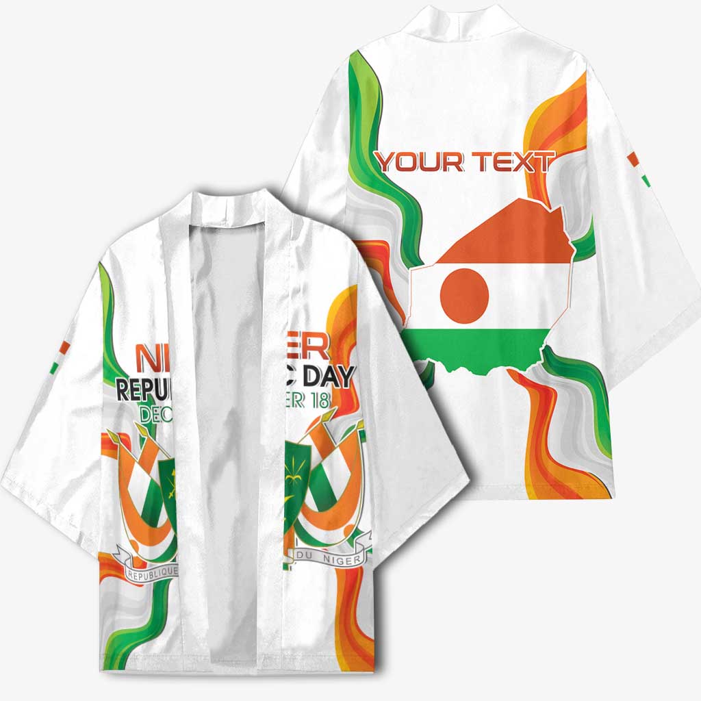 Personalized Niger Republic Day Kimono Coat Of Arms With Flag
