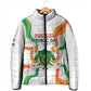 Personalized Niger Republic Day Padded Jacket Coat Of Arms With Flag