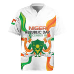 Personalized Jamhuriyar Nijar Republic Day Rugby Jersey Coat Of Arms With Flag - African Pride