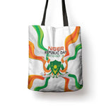 Niger Republic Day Tote Bag Coat Of Arms With Flag