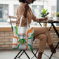 Niger Republic Day Tote Bag Coat Of Arms With Flag