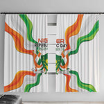 Jamhuriyar Nijar Republic Day Window Curtain Coat Of Arms With Flag - African Pride