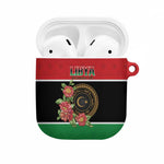 Libya Independence Day AirPods Case Pomegranate Blossom With Libyan Seal