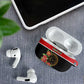 Libya Independence Day AirPods Case Pomegranate Blossom With Libyan Seal