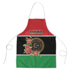 Libya Independence Day Apron Pomegranate Blossom With Libyan Seal