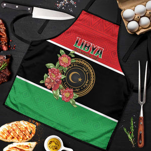 Libya Independence Day Apron Pomegranate Blossom With Libyan Seal