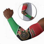 Personalized Libya Independence Day Arm Sleeves Pomegranate Blossom With Libyan Seal