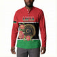 Personalized Libya Independence Day Button Sweatshirt Pomegranate Blossom With Libyan Seal