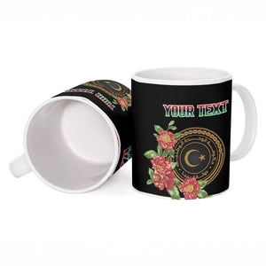 Personalized Libya Independence Day Ceramic Mug Pomegranate Blossom With Libyan Seal