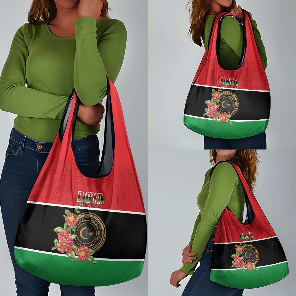 Happy Libya Grocery Bag Independence Day - African Pride