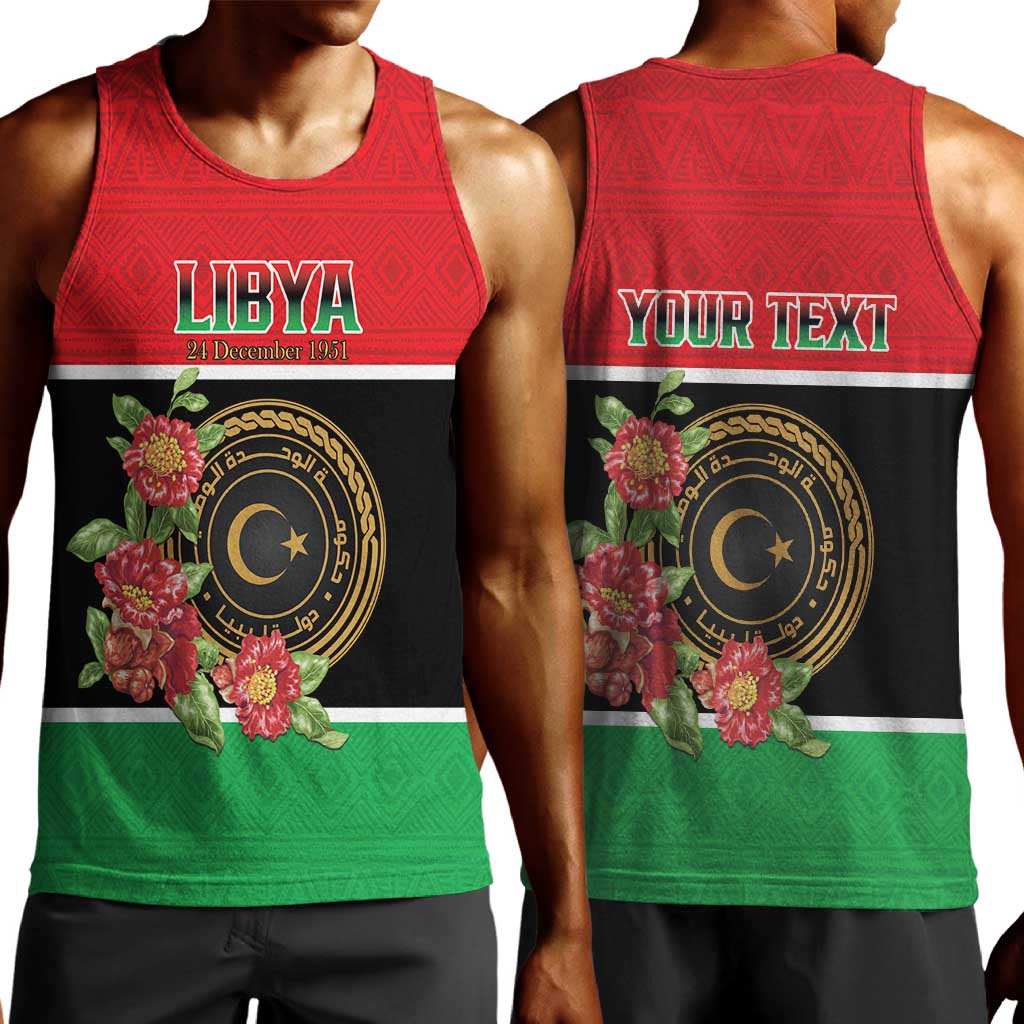 Personalized Happy Libya Men Tank Top Independence Day - African Pride