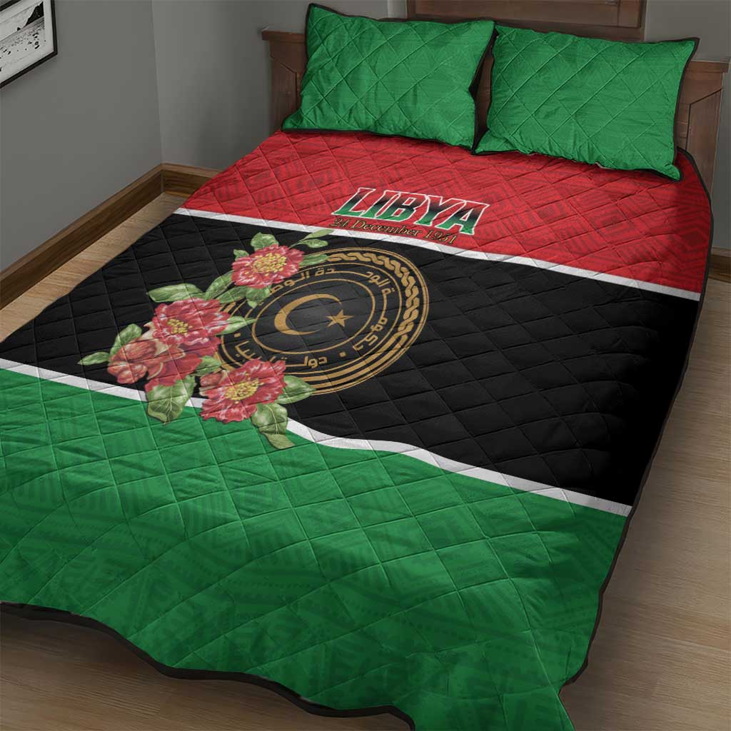 Happy Libya Quilt Bed Set Independence Day - African Pride