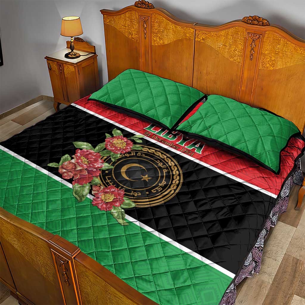 Happy Libya Quilt Bed Set Independence Day - African Pride