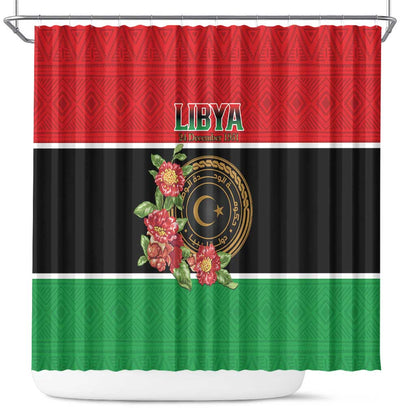 Happy Libya Shower Curtain Independence Day - African Pride